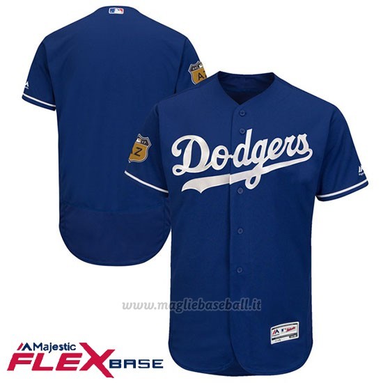 Maglia Baseball Uomo Los Angeles Dodgers 2017 Allenamento Primaverile Flex Base